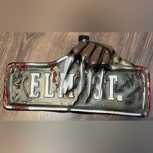 Elm St. Sign plastic